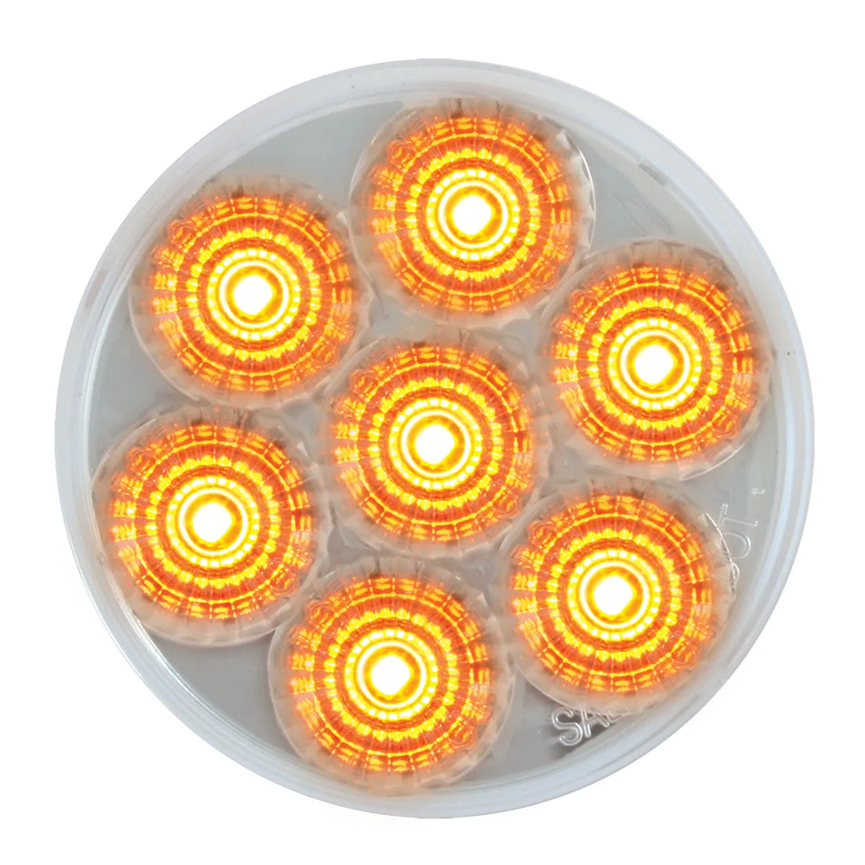 2" Round Clear Amber Spyder LED