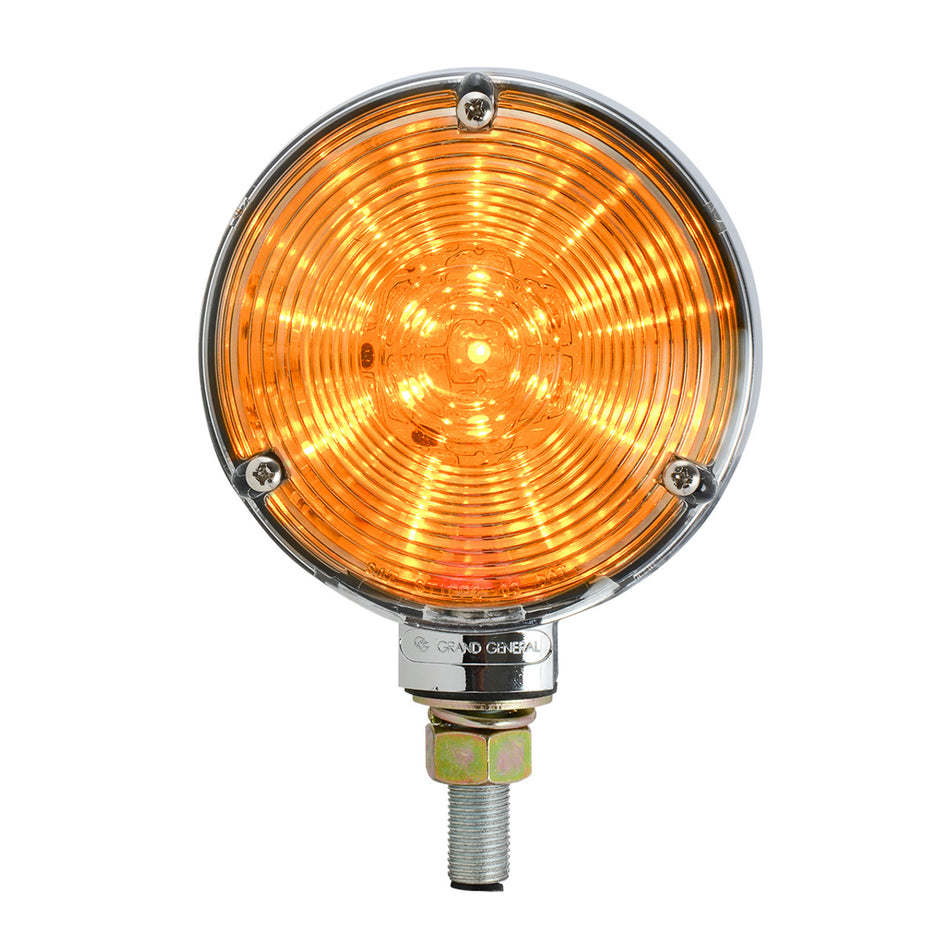 4" Double Face Amber/Clear Star LED Light