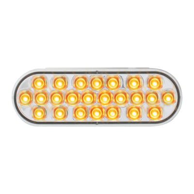 Pearl Clear Amber Oval LED Light