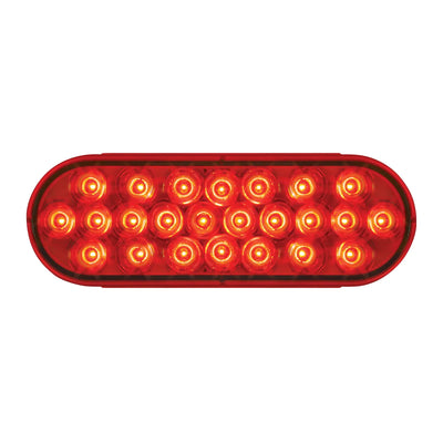 Pearl Red Oval LED Light