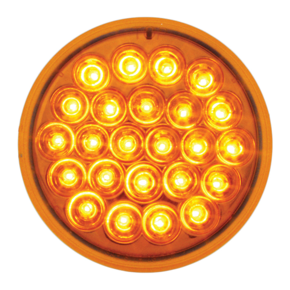 4" Round Amber Pearl Series LED Light