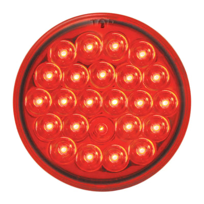 4" Pearl Clear Red Stop, Turn & Tail Light