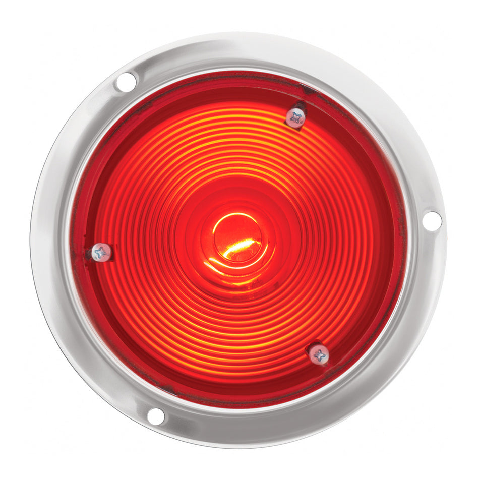 4" Red Flange Mount LED Light