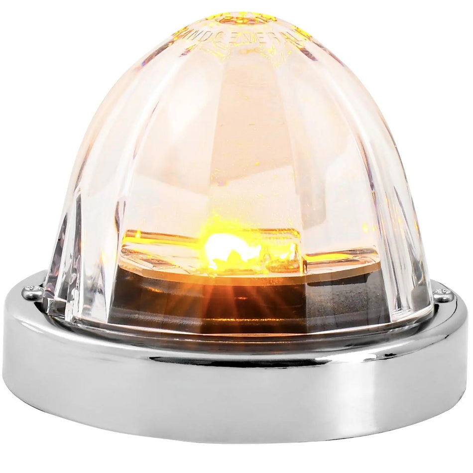 Amber/ Clear Super Star Watermelon LED Light