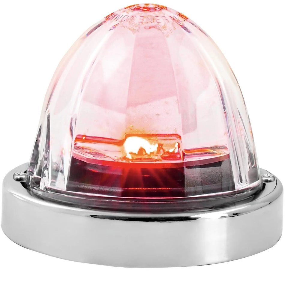 Red / Clear Super Star Watermelon LED Light