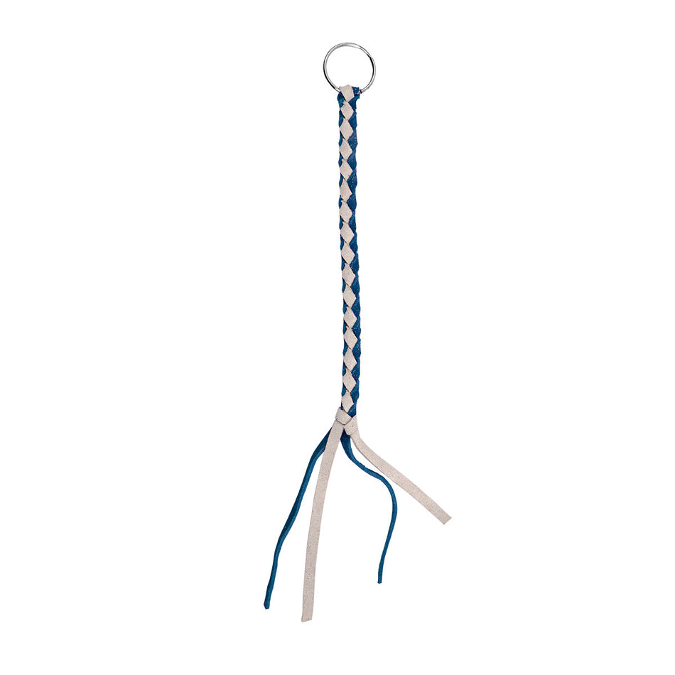 Blue & White Air Horn Pull Artisan Braided Cord