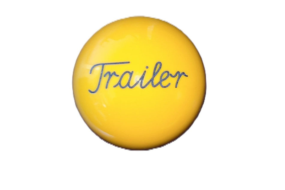 Solid Yellow Trailer Brake Knob