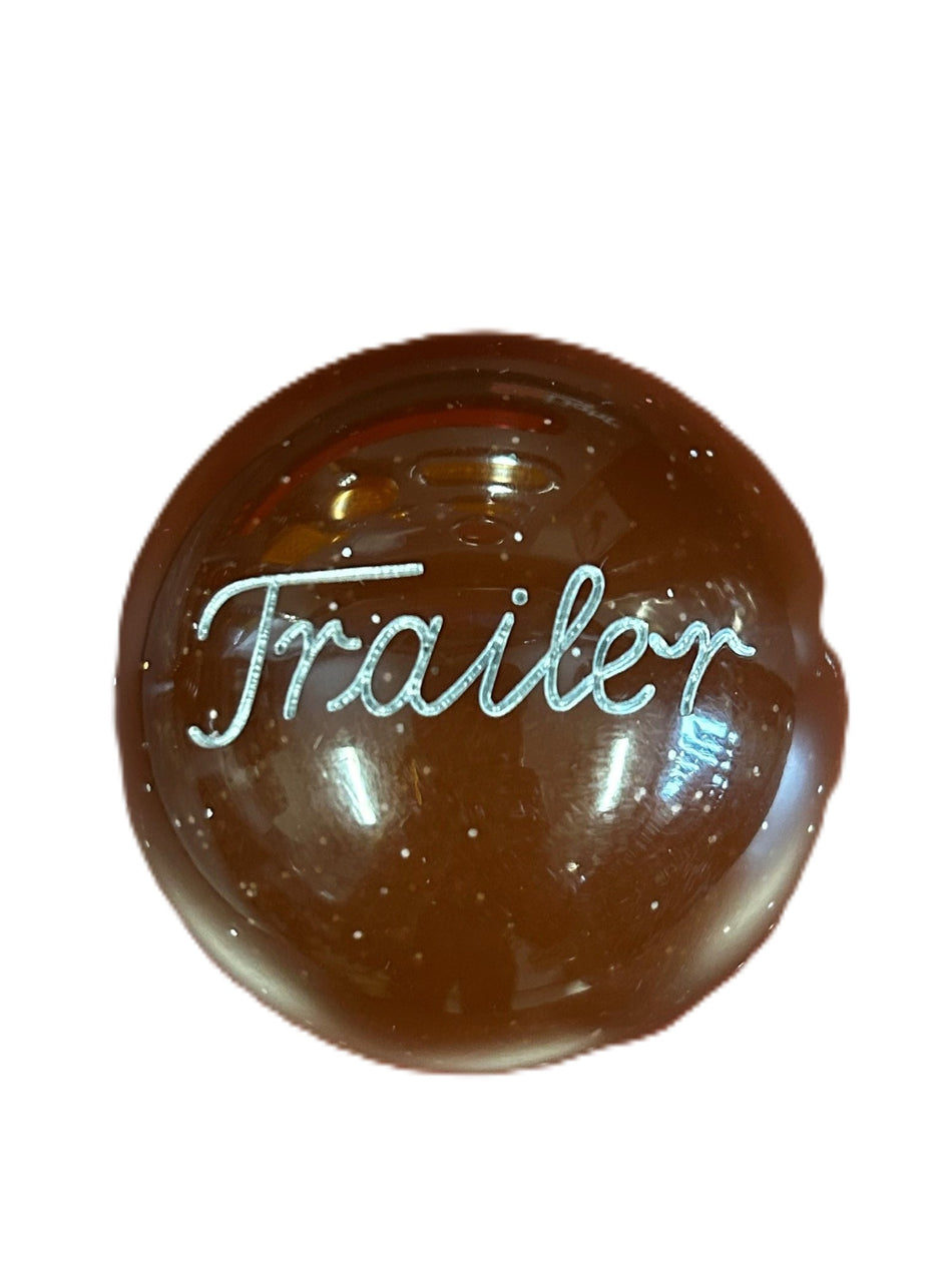 Brown Glitter Trailer Brake Knob