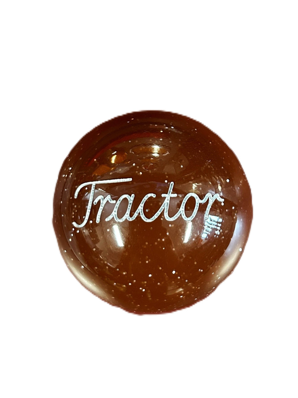 Brown Glitter Tractor Brake Knob
