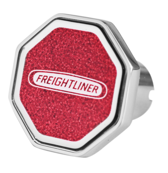 Metallic Red Freightliner Logo Trailer Brake Knob