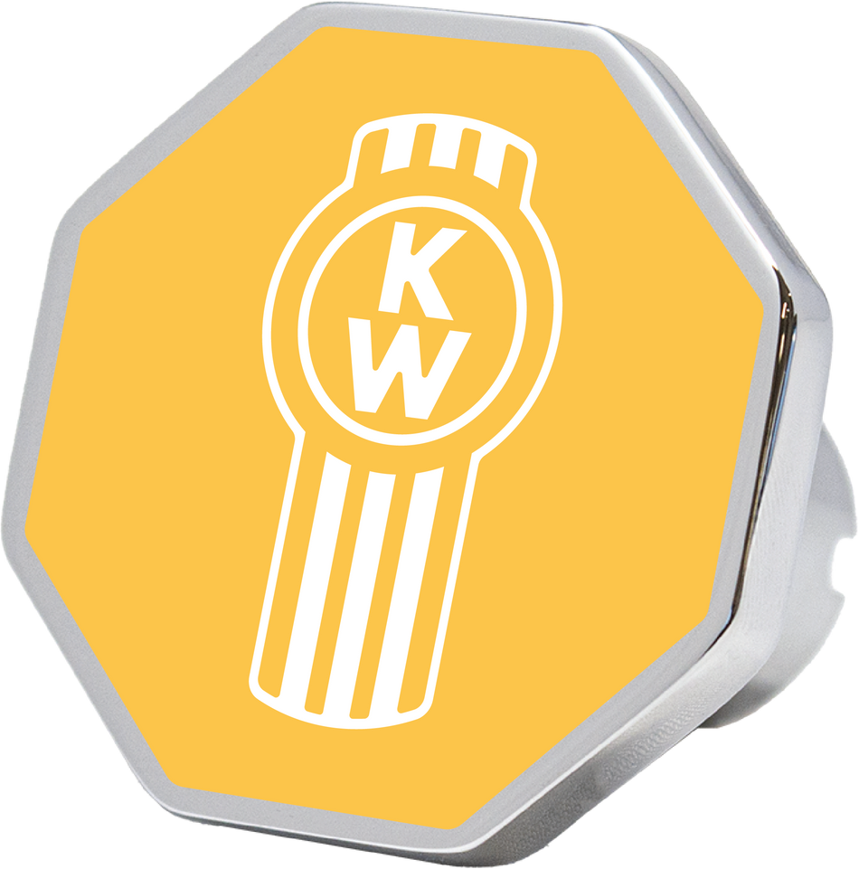 Yellow Kenworth Trailer Brake Knob