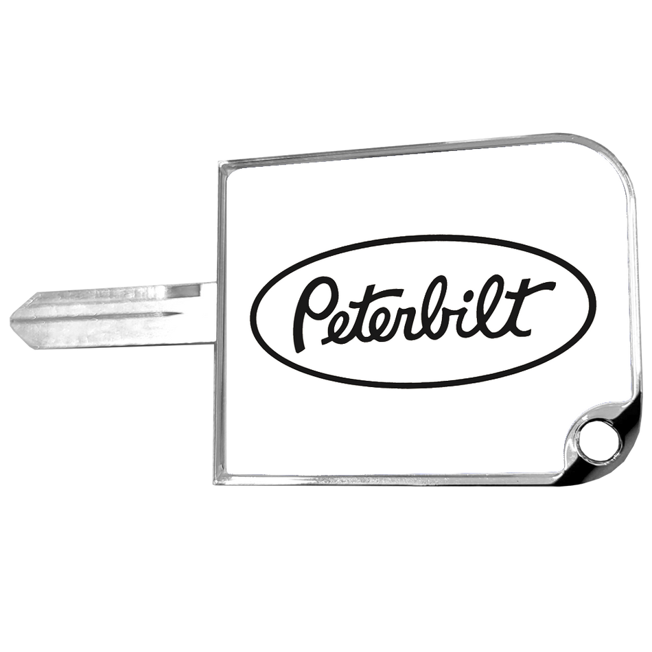 White Peterbilt Key Cover