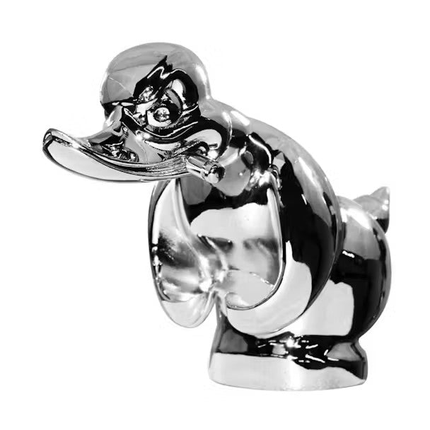 Peterbilt 389 Chrome Angry Duck Hood Ornament WIth Base