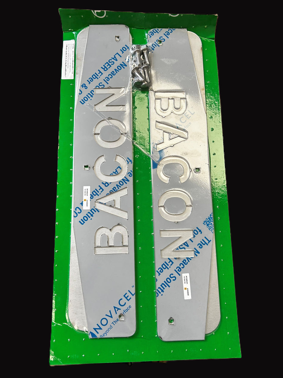 Roadworks Designer Mudflap Weights "Bacon"