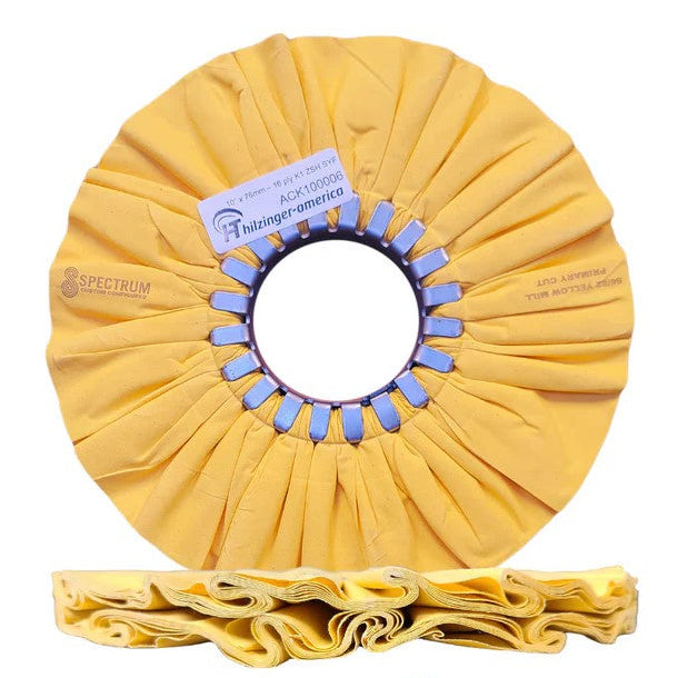 Hilzinger 10" Yellow Buffing Wheel