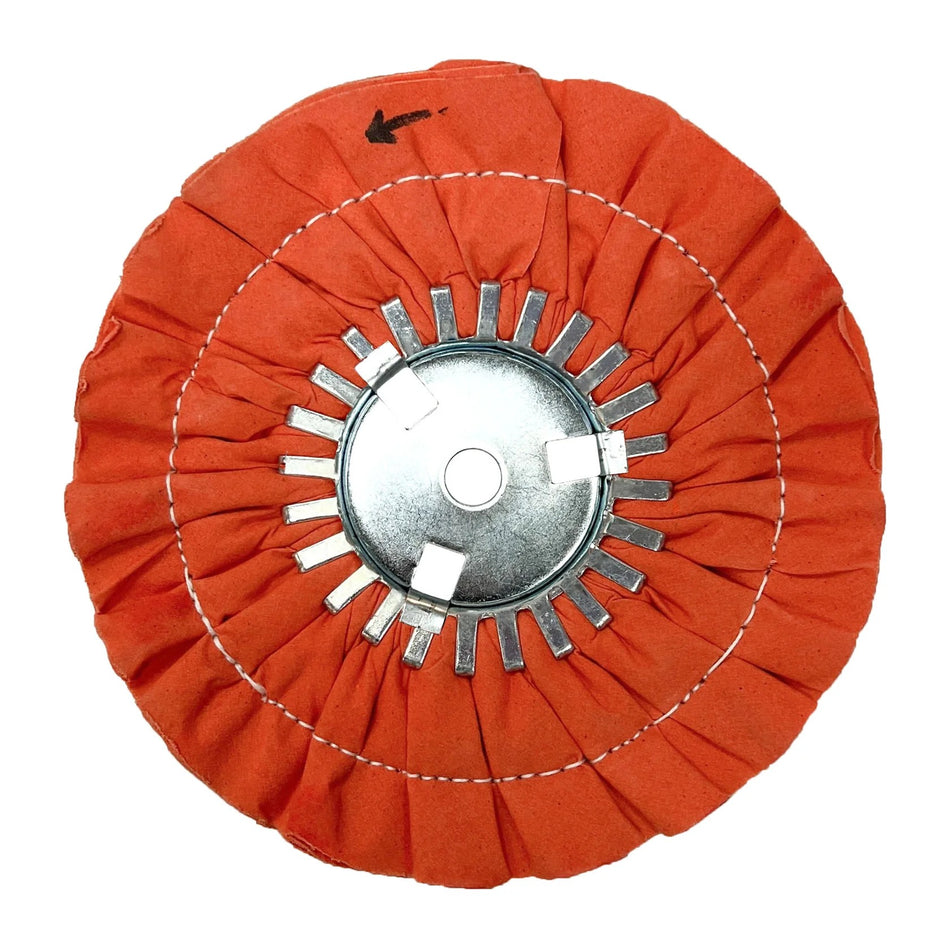 Renegade - 9" Orange Double Stitched Airway Buffing Wheel