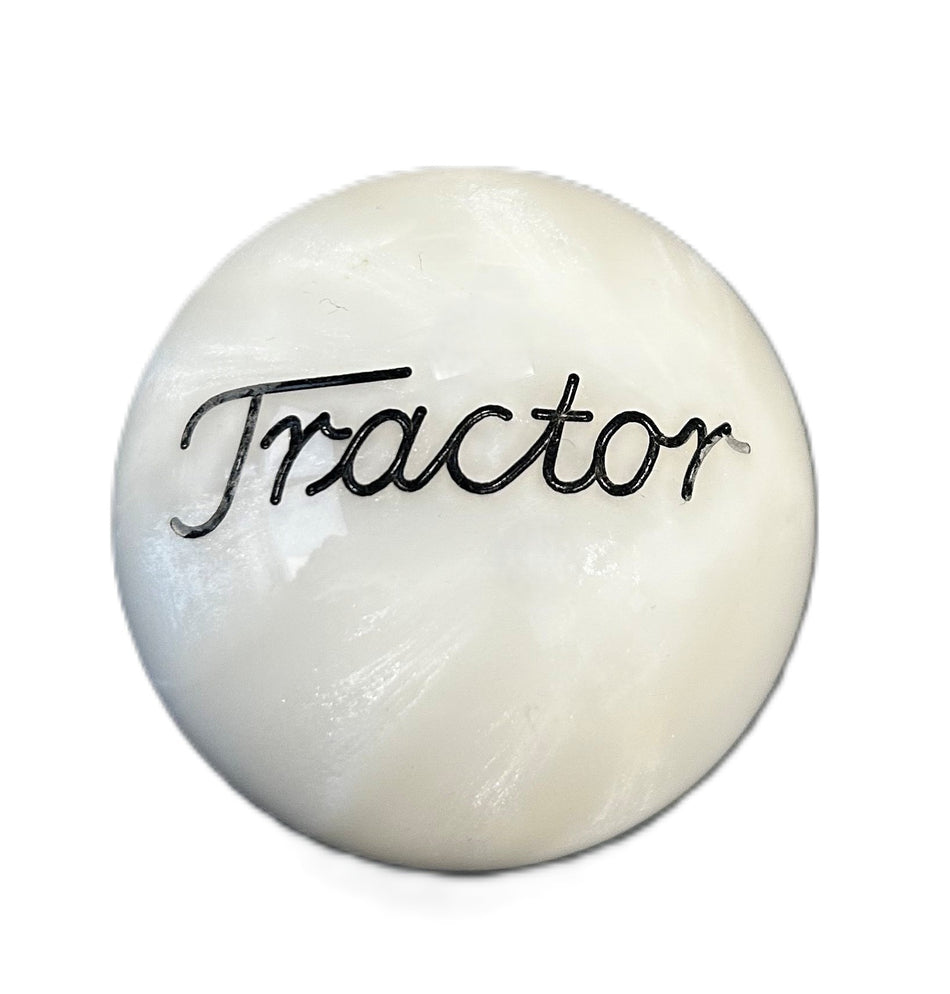 Pearl White Tractor Brake Knob