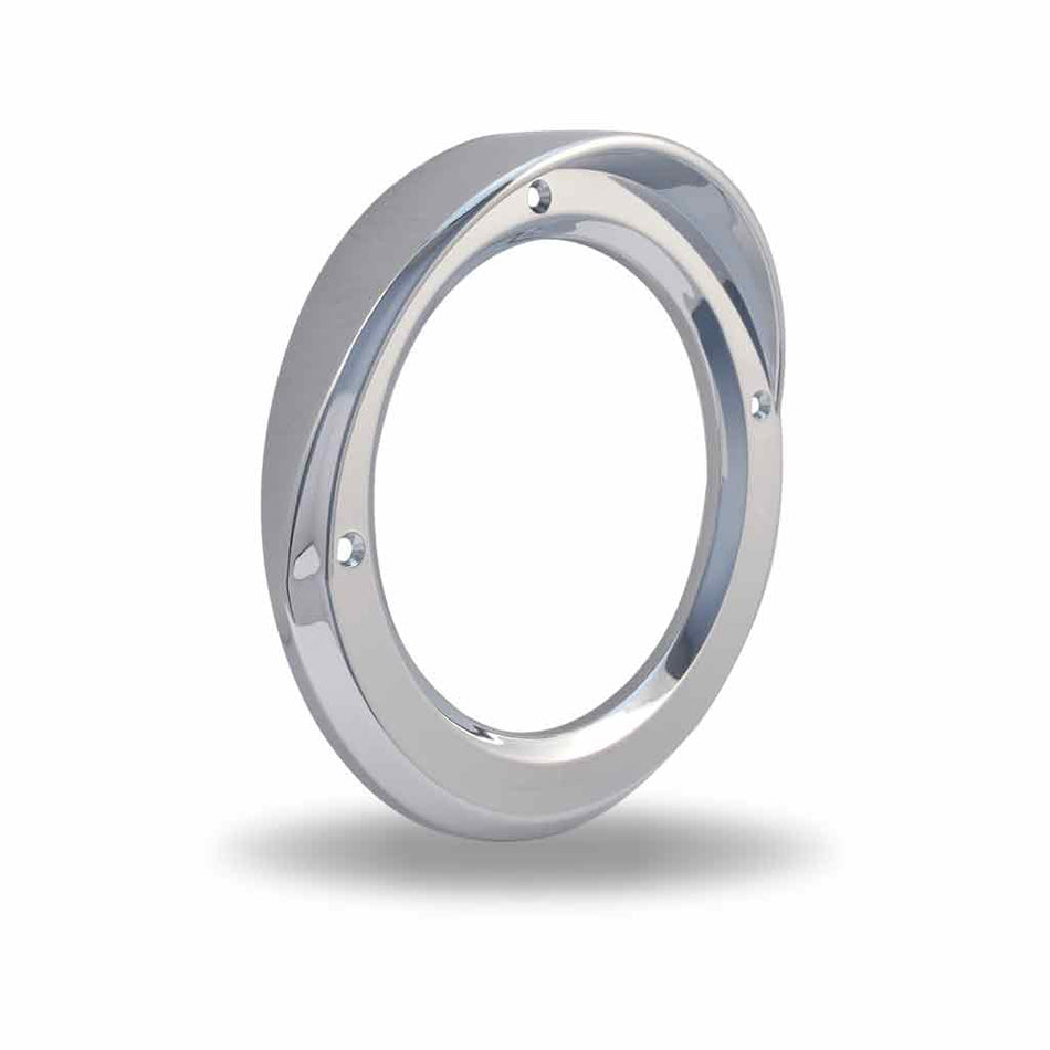 4″ Round Light Bezel with Visor – Screw On
