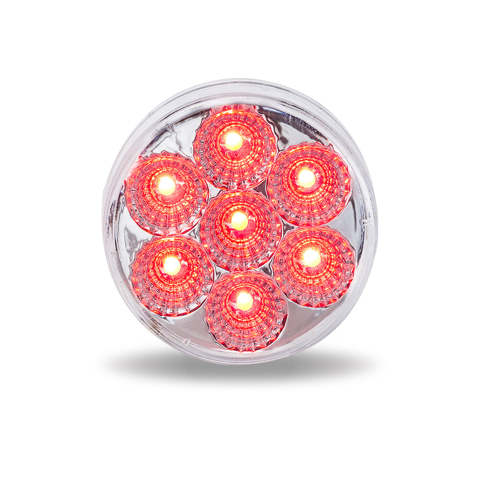 2.5″ Clear Red Round LED Light