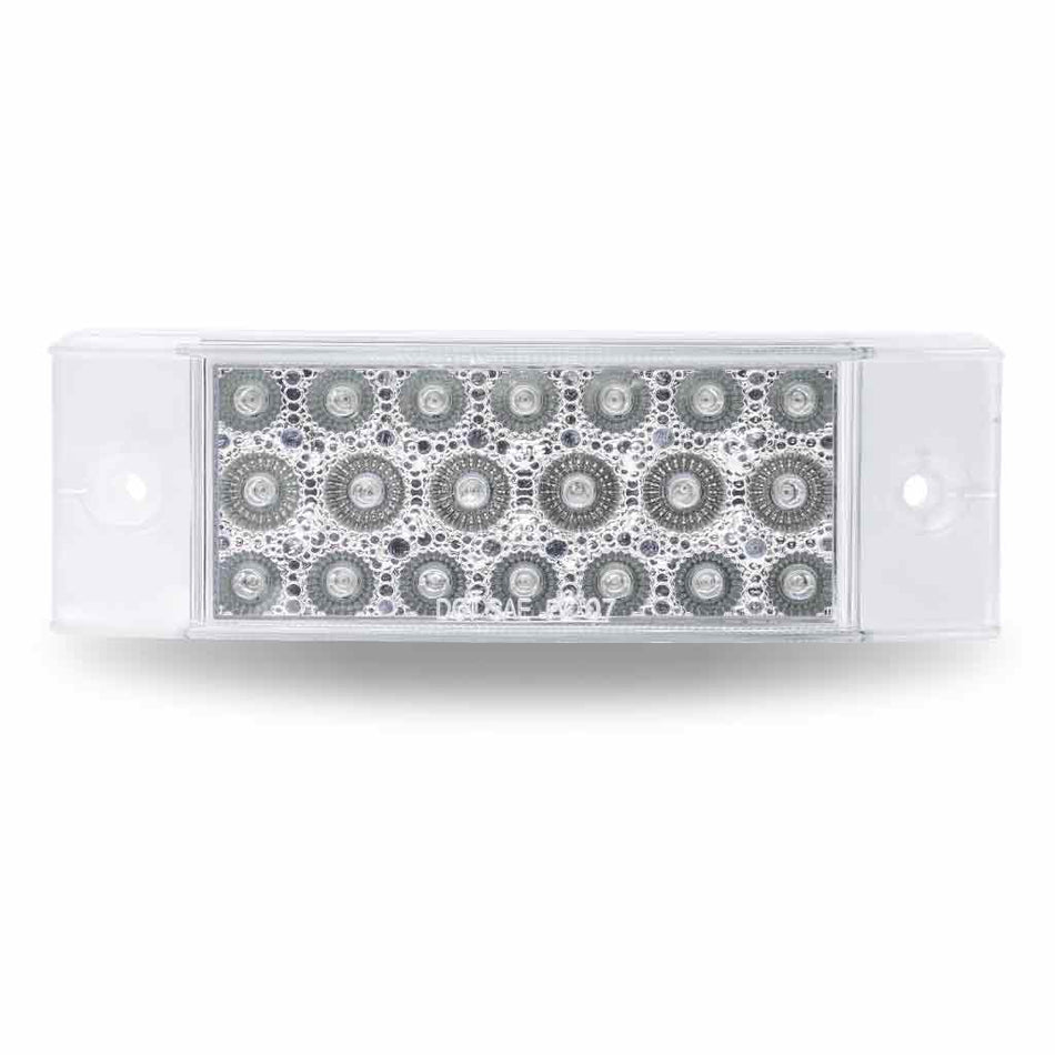 2″ x 6″ Clear Red Marker LED Light