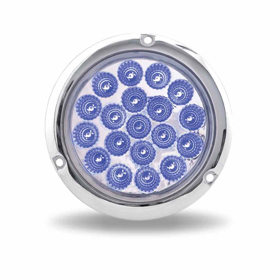 4" Red to Blue Flange Mount LED Tail Light