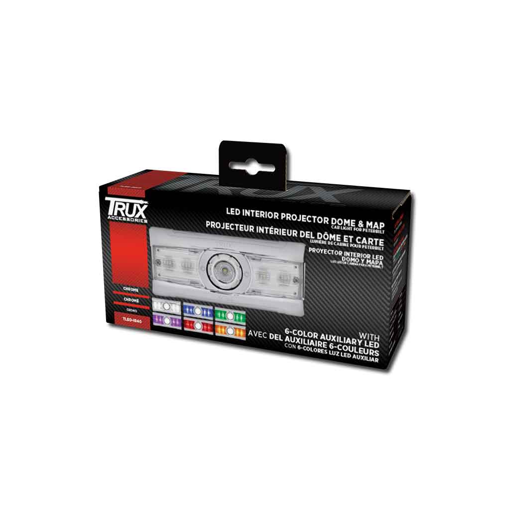 Peterbilt 379/378 LED Interior Dome & Map Light – Chrome