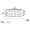 Oval Clear Amber Stop, Turn & Tail LED Light