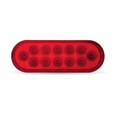 Oval Red LED Light