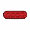 Oval Mirror Red LED Light