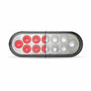 Dual Rev Oval Red Stop, Turn & Tail LED Light and White Back Up LED Light