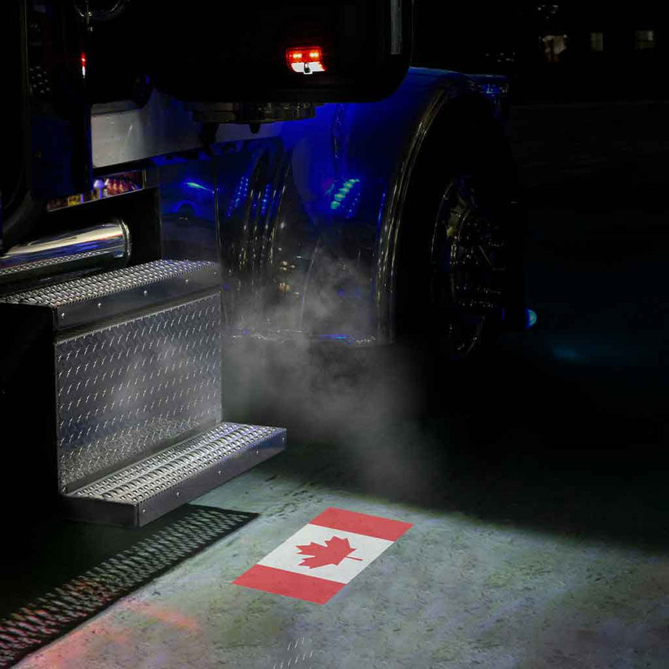 Canada Flag Projector LED Door Light - Passenger Side