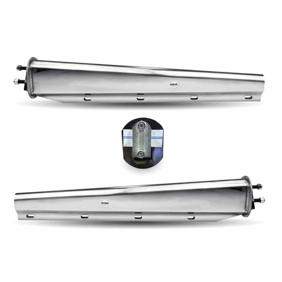 30″ Mud Flap Hangers – 2 1/2″ Bolt Spacing | Stainless Steel