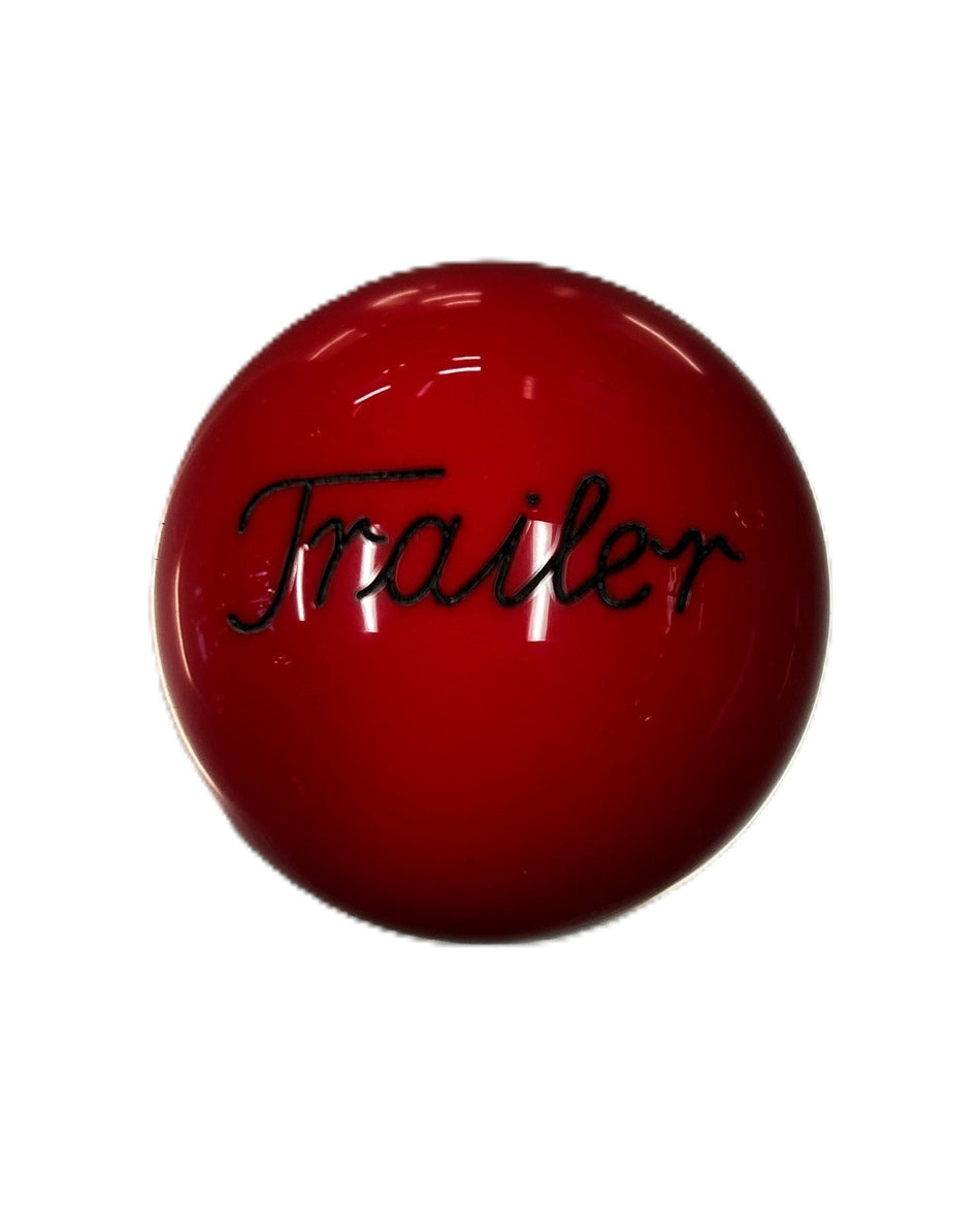 Solid Red Trailer Brake Knob