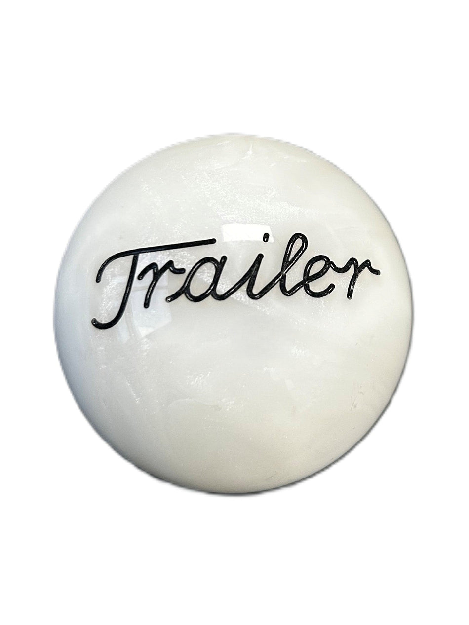 Pearl White Trailer Brake Knob