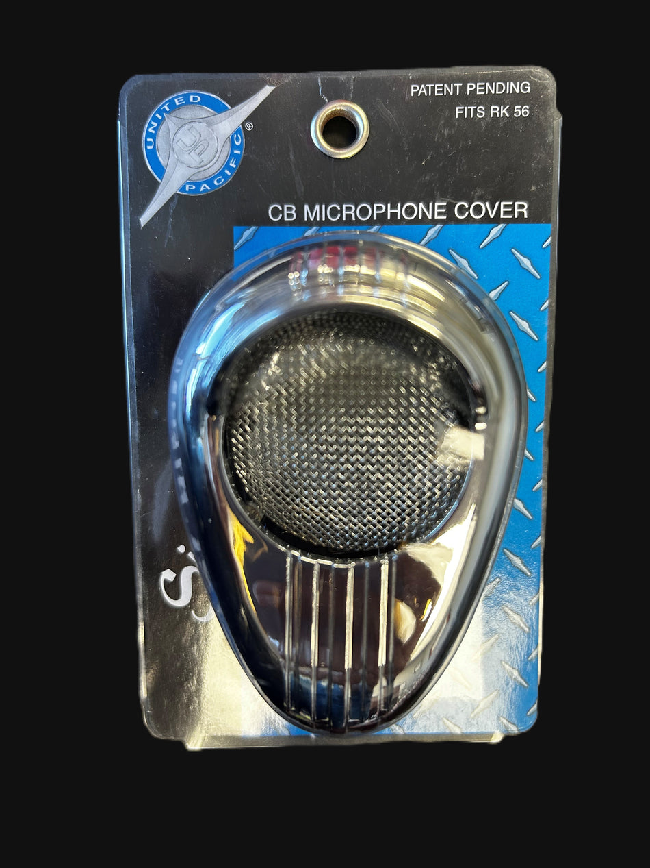 Chrome Plastic Microphone Cover With Visor