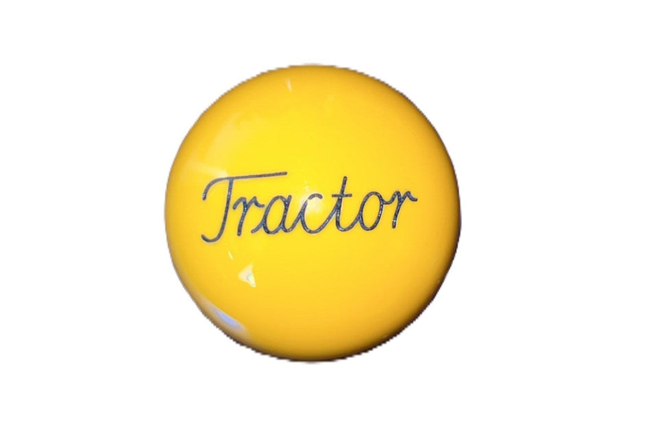 Solid Yellow Tractor Brake Knob