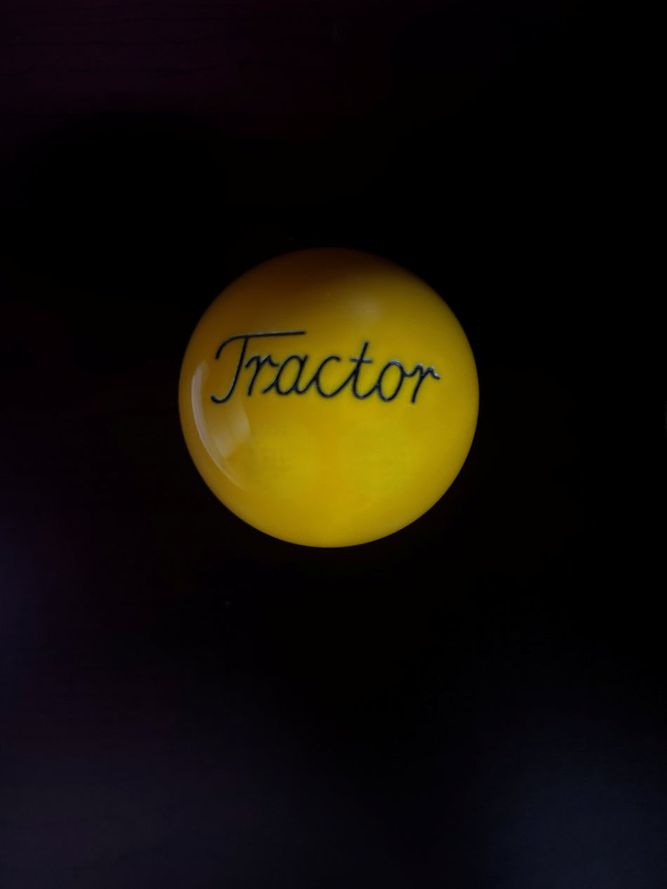 Solid Yellow Tractor Brake Knob