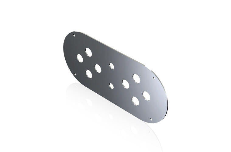 Above Door Dome Light Plate - 8 Mini 3/4" Light Holes