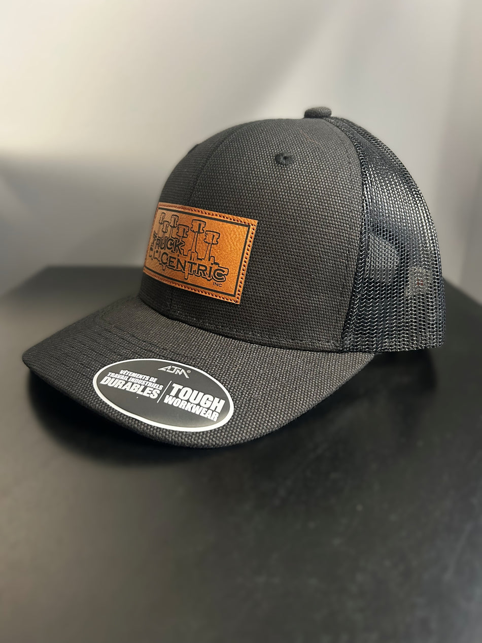 Trucker Snapback - Tough Duck Canvas  Black / Black