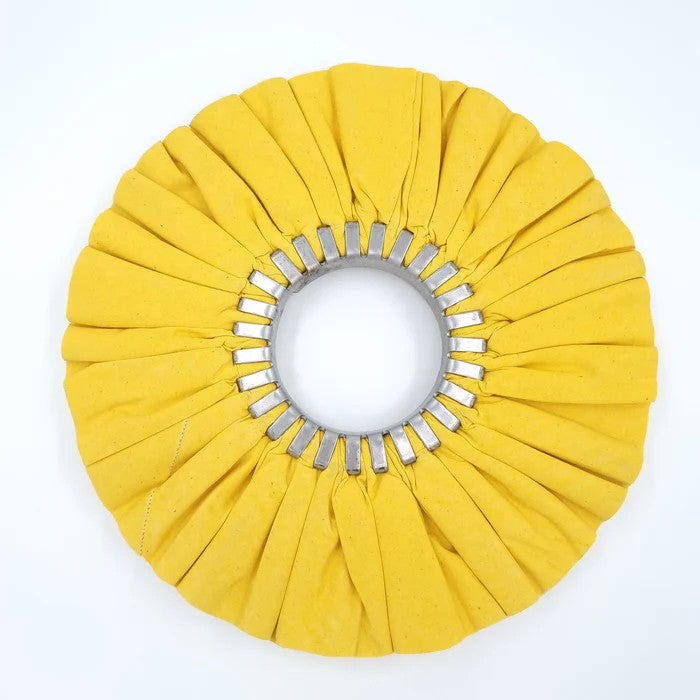 Zephyr 10" Yellow Muscle Metal Polishing Airway Wheel