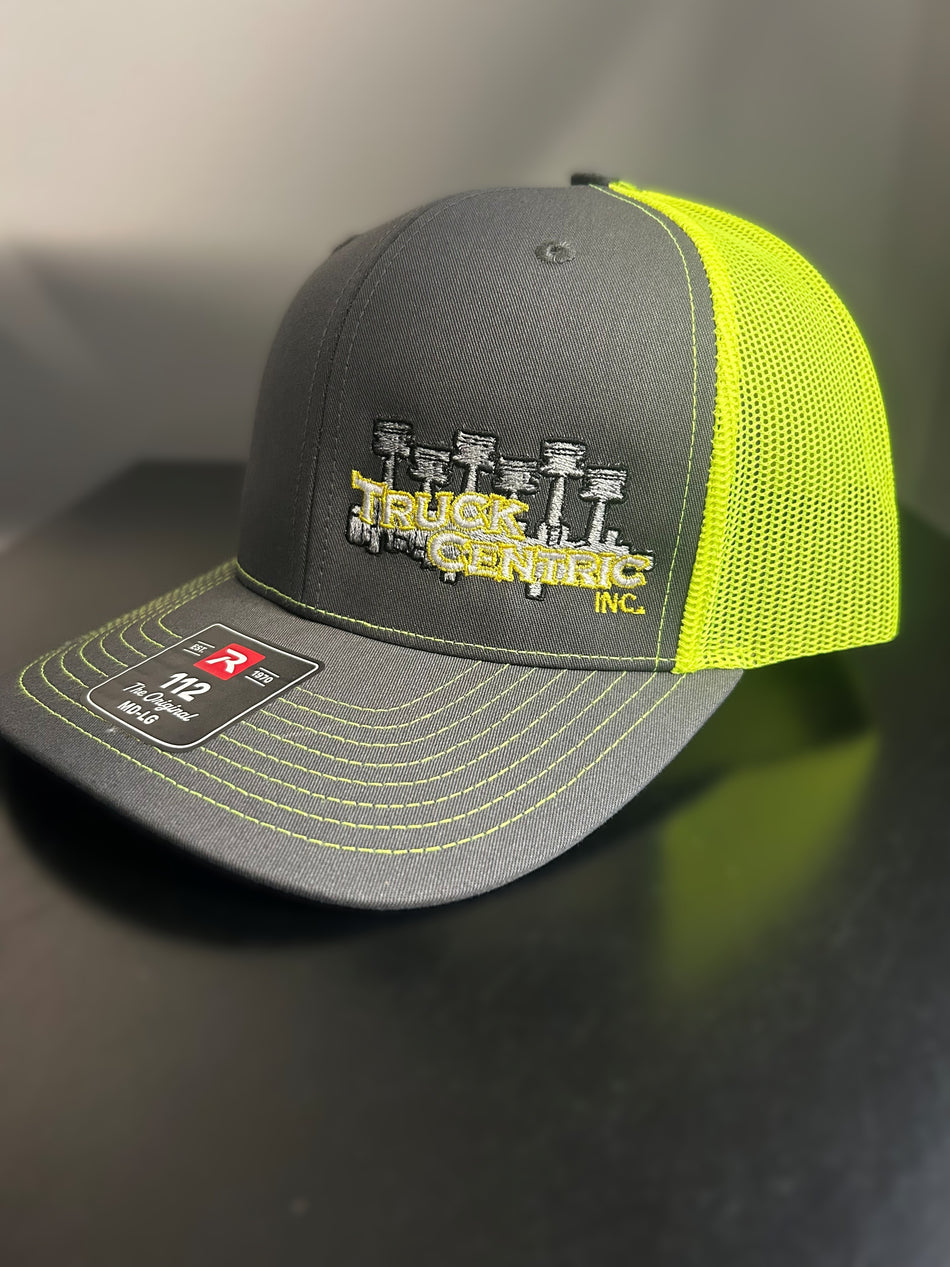 Trucker Snapback - Charcoal / Neon Yellow