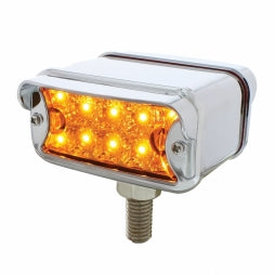 T-Mount Marker & Turn Signal Light - Red/ Amber Lens & Horizontal Visor