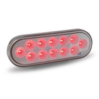 Oval Clear Red Stop, Turn & Tail LED Light