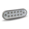 Clear Oval Red Stop, Turn & Tail LED Light