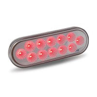 Dual Rev Oval Red Stop, Turn & Tail LED Light and White Back Up LED Light